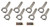 DYERS RODS SBC 6.000 Forged Rods - 2.100 Pin Dia. DYR6000NLSBCLJ7200A