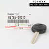 Toyota Camry Fj Cruiser Corolla Yaris Uncut Blank Key Genuine OEM 89785-60210 | 8978560210