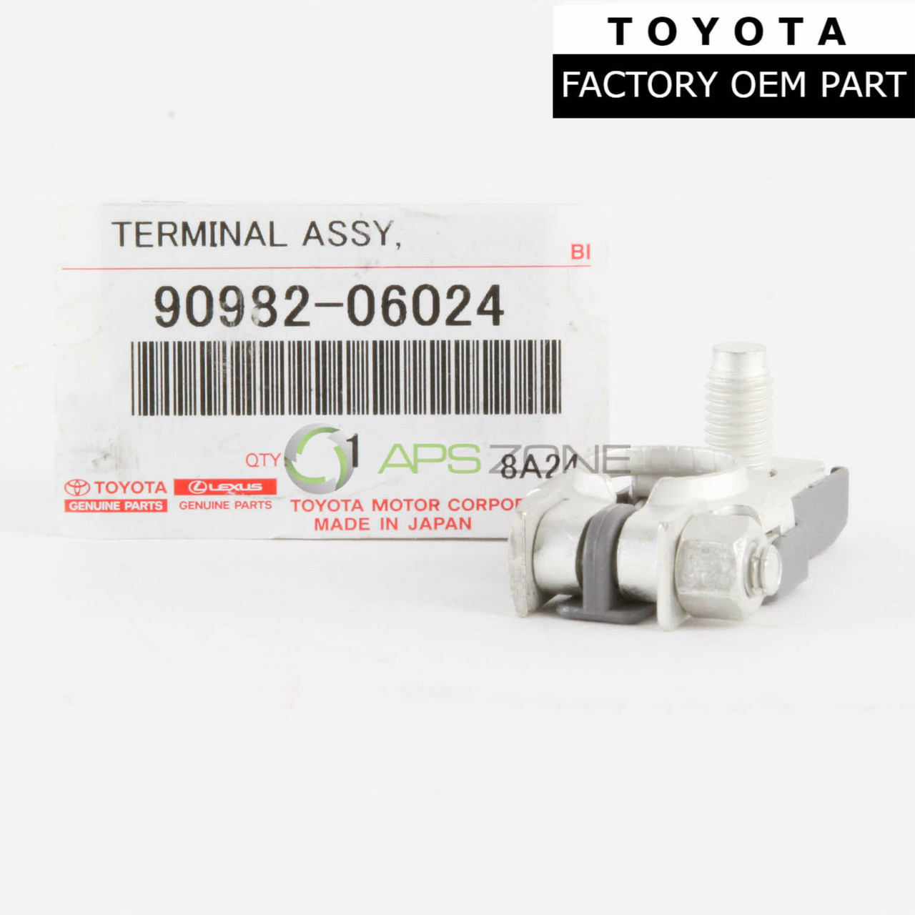 Toyota Tundra Mr2 Spyder Battery Terminal Negative Genuine OEM 90982-06024 | 9098206024