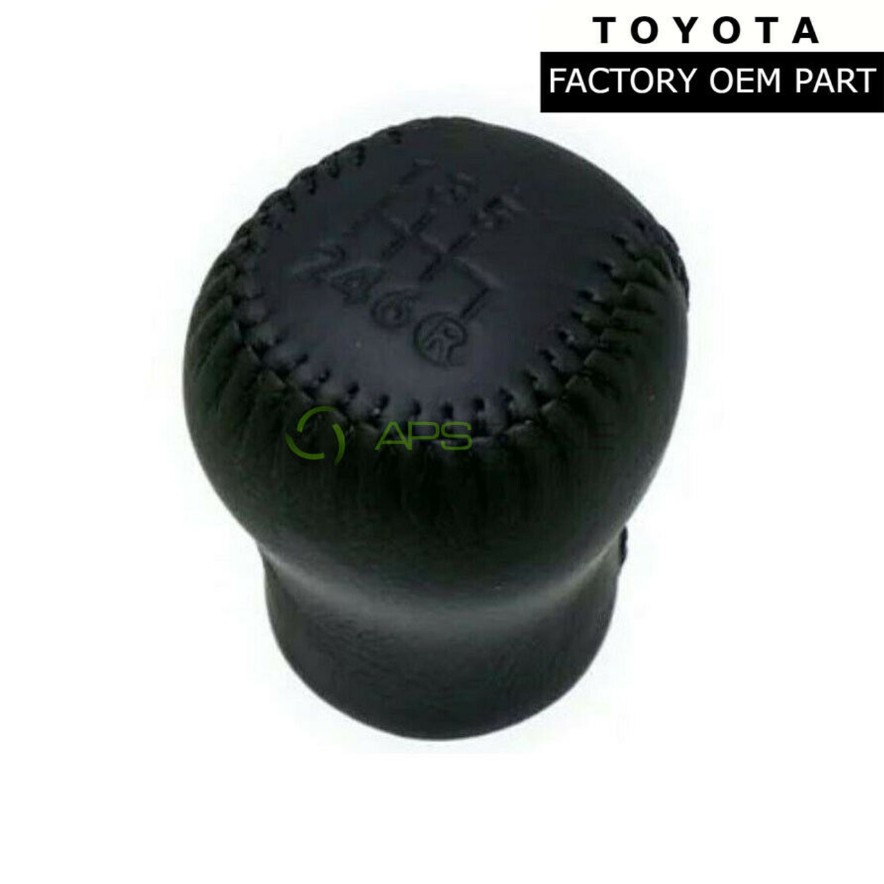 Toyota Supra Twin Turbo Black Leather 6 Speed Shift Knob Genuine