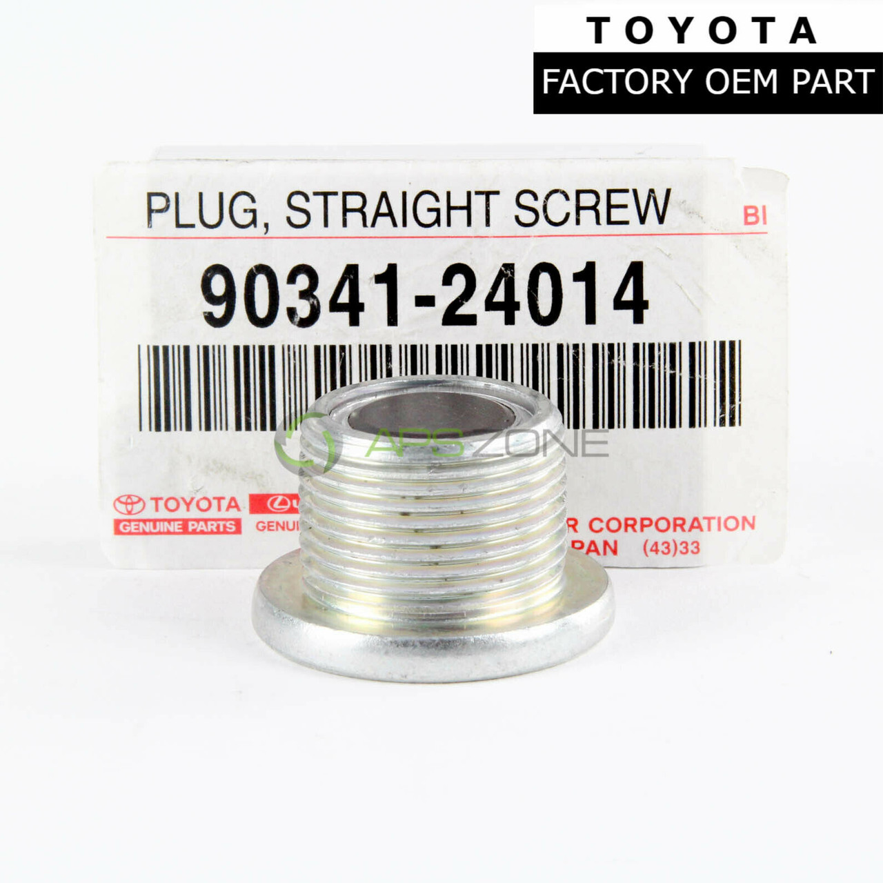 Toyota 4Runner Tacoma Lexus GX460 LX570 Plug Straight Screw OEM 90341-24014 | 9034124014