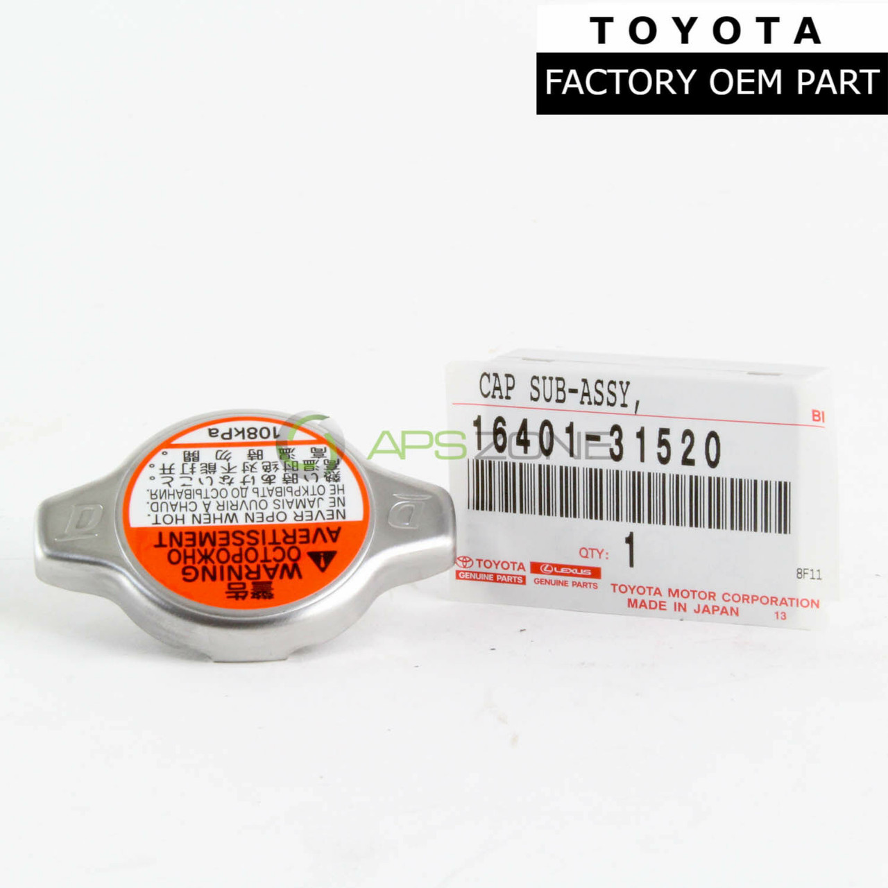 Toyota 4Runner Avalon Lexus ES300h ES350 Radiator Cap Genuine OEM 16401-36020 | 1640136020
