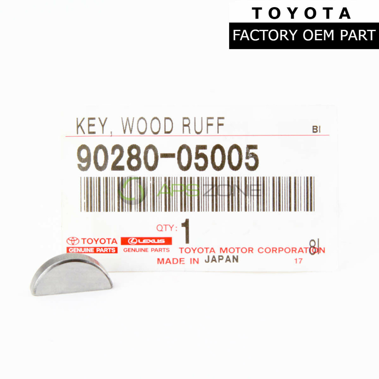 Toyota Camry Lexus ES300 Crankshaft Pulley Timing Gear Oil Pump Wood Ruff Key Genuine OEM 90280-05005 | 9028005005