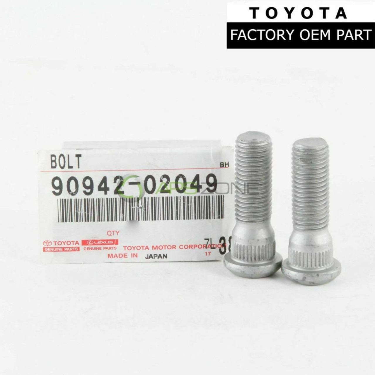 Toyota Highlander Tacoma Lexus ES300h Wheel Lug Stud Hub Set of 2 Genuine OEM 90942-02049 | 9094202049