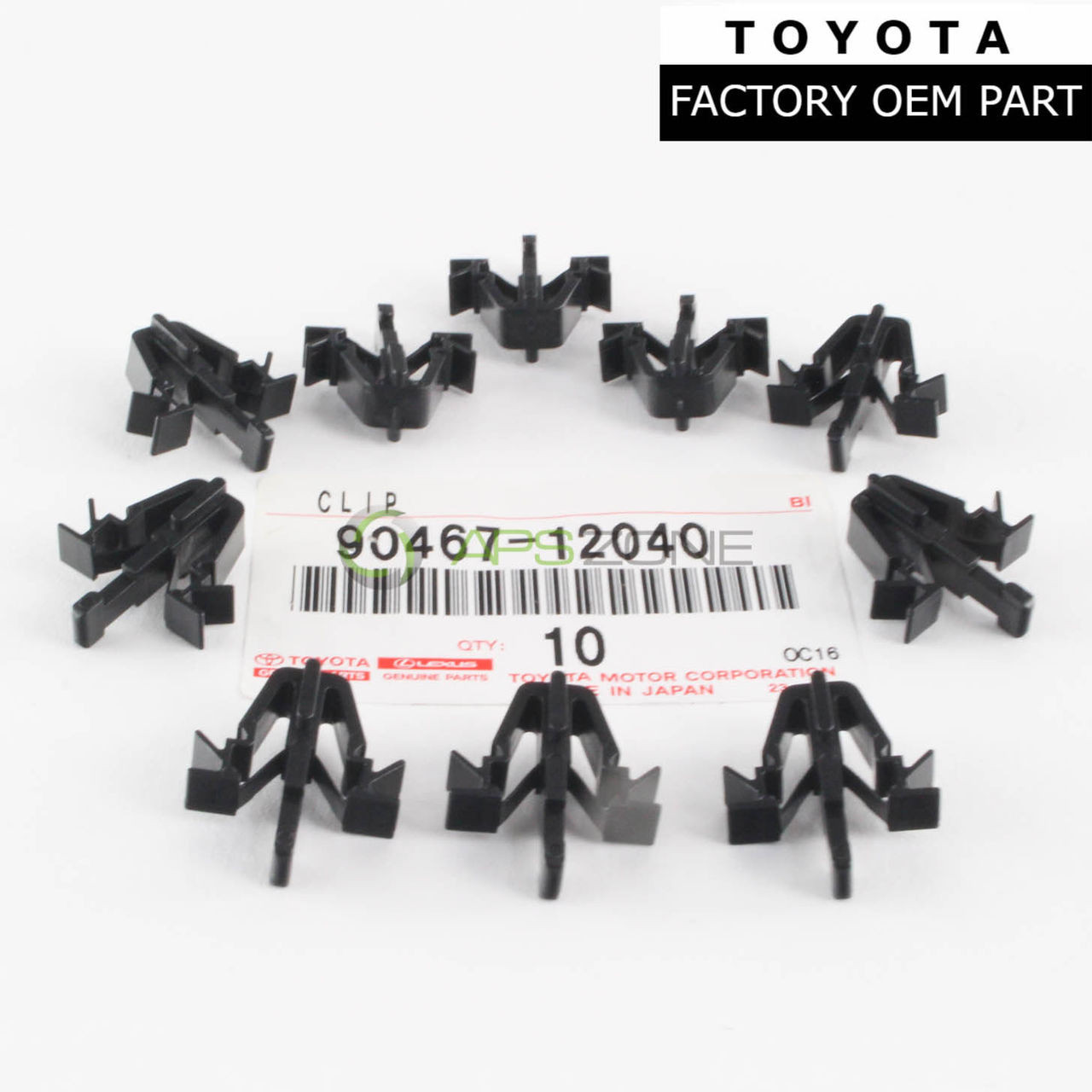 Toyota Tacoma Rav4 4Runner Grille Clips Set Of 10 Genuine OEM 90467-12040 | 9046712040