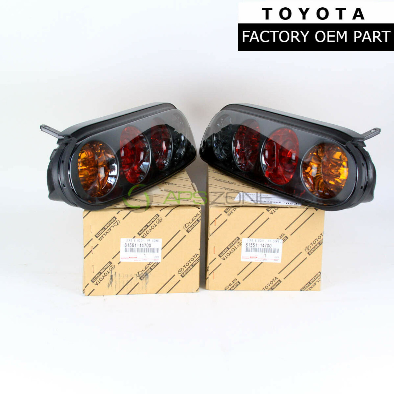 Toyota 1997-1998 Supra Tail Lights Driver & Passenger Genuine OEM 81551-14700 | 8156114700