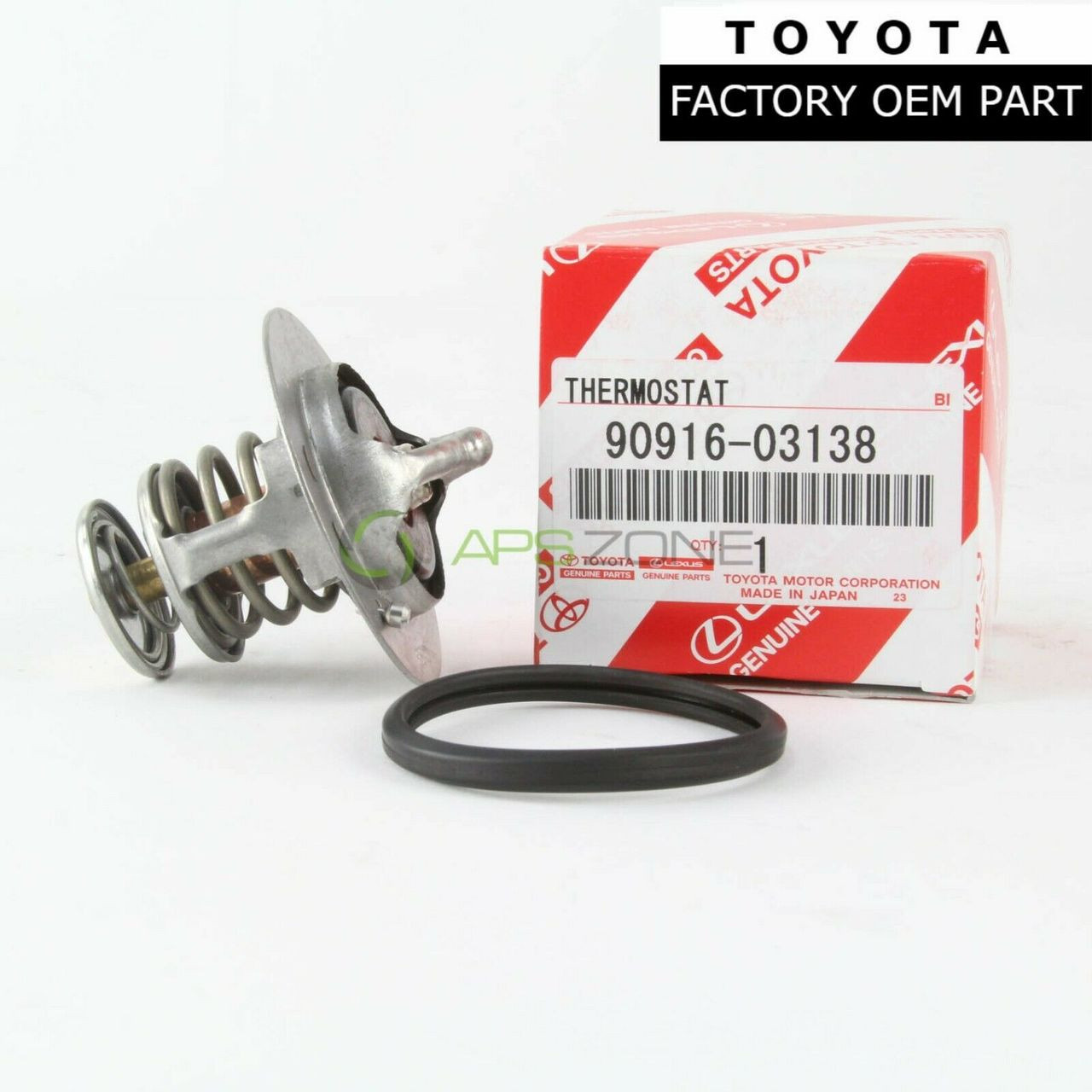 FOR TOYOTA Engine Coolant Thermostat+Gasket Made in Japan 9091603100 1634650010