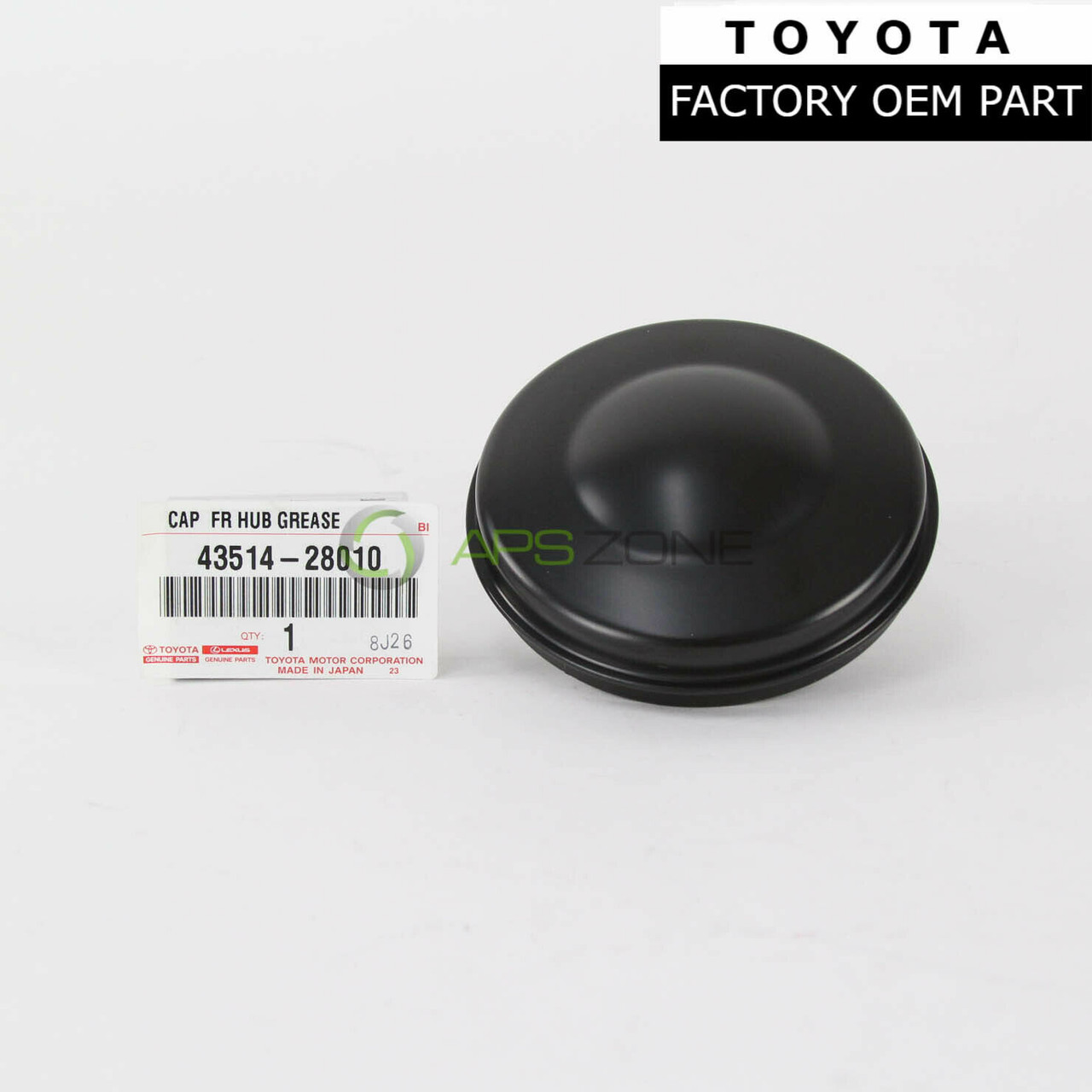 Toyota 4Runner FJ Cruiser Tacoma Lexus GX460 GX470 Front Hub Grease Cap Genuine OEM 43514-28010 | 4351428010