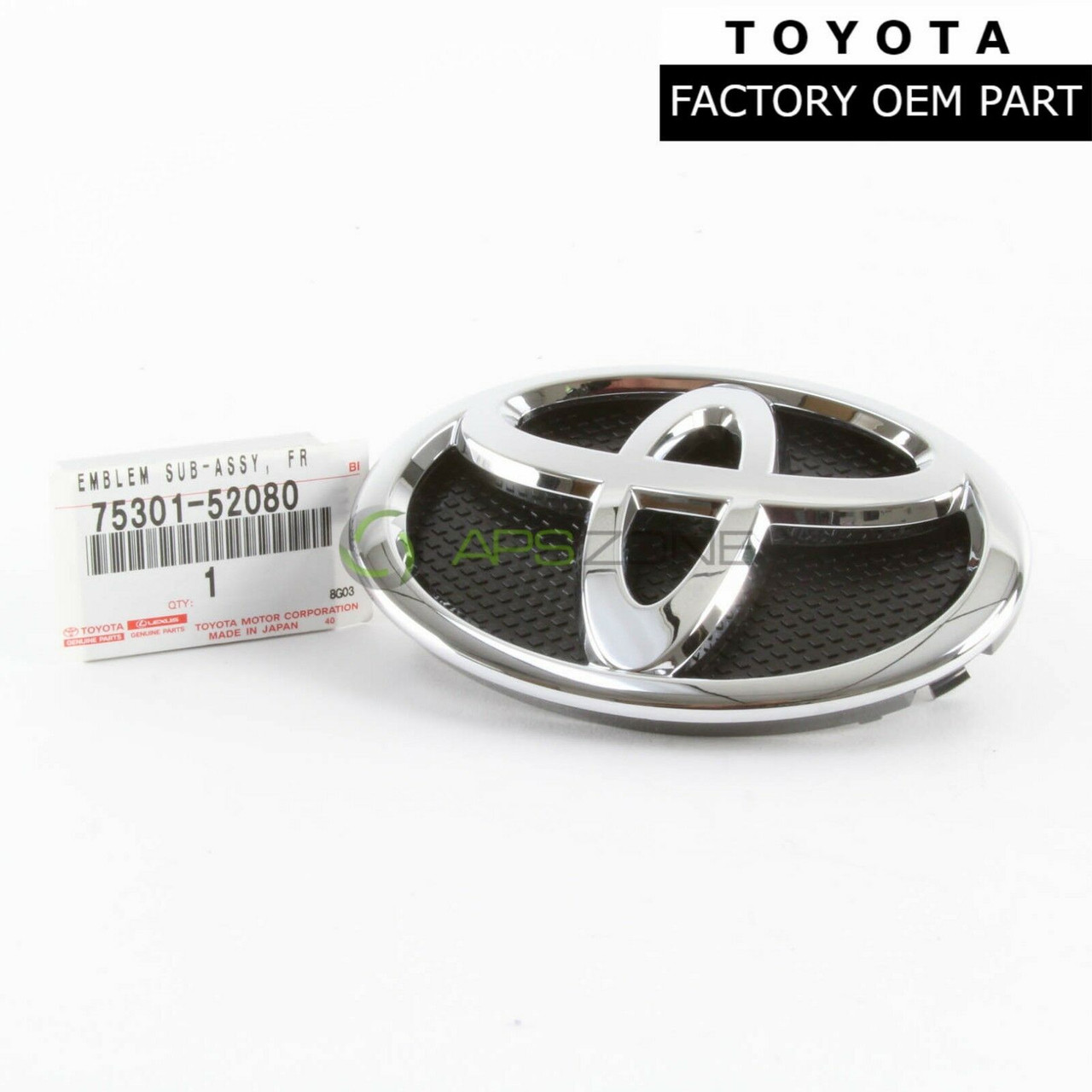 Toyota Yaris 2007-2009 Front Bumper Grill Emblem Sedan Genuine OEM 75301-52080 | 7530152080