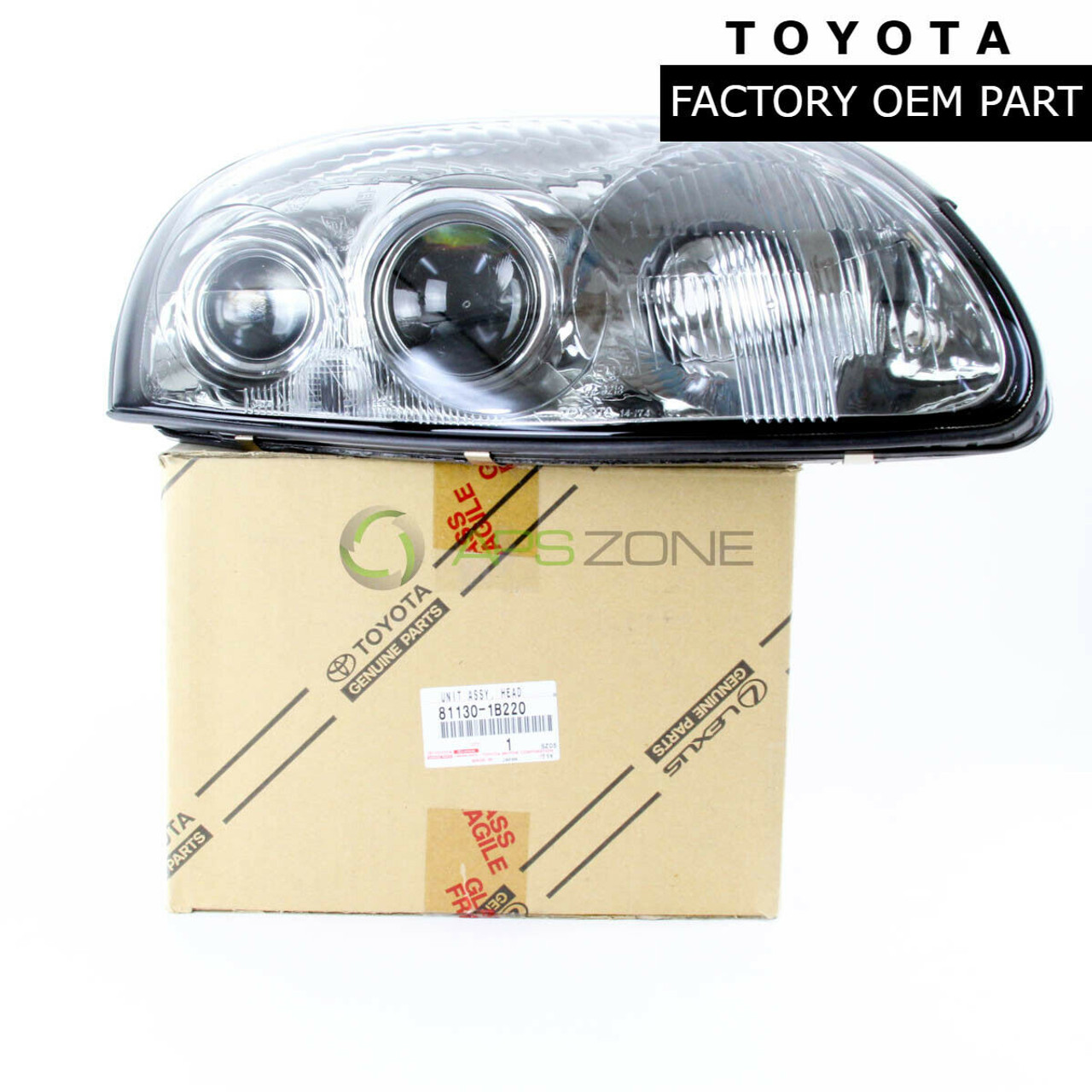 Toyota Supra 1994-1998 JZA80 Right Head Lamp Unit Assy Genuine OEM 81130-1B220 | 811301B220