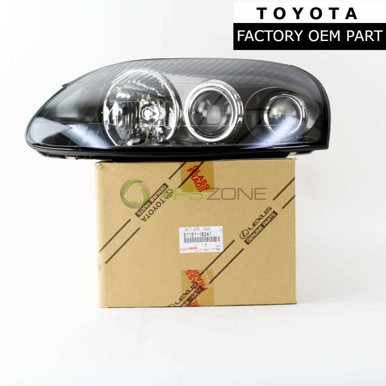 Toyota Supra Headlight Driver Side Lends & Body JZA80 Genuine OEM 81151-1B241 | 811511B241