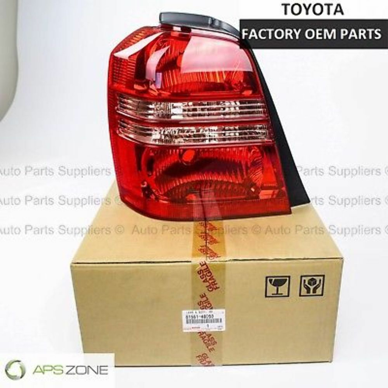 Toyota 2001 2002 2003 Highlander Driver Left Hand Tail Light Lamp Genuine OEM 81561-48050 | 8156148050