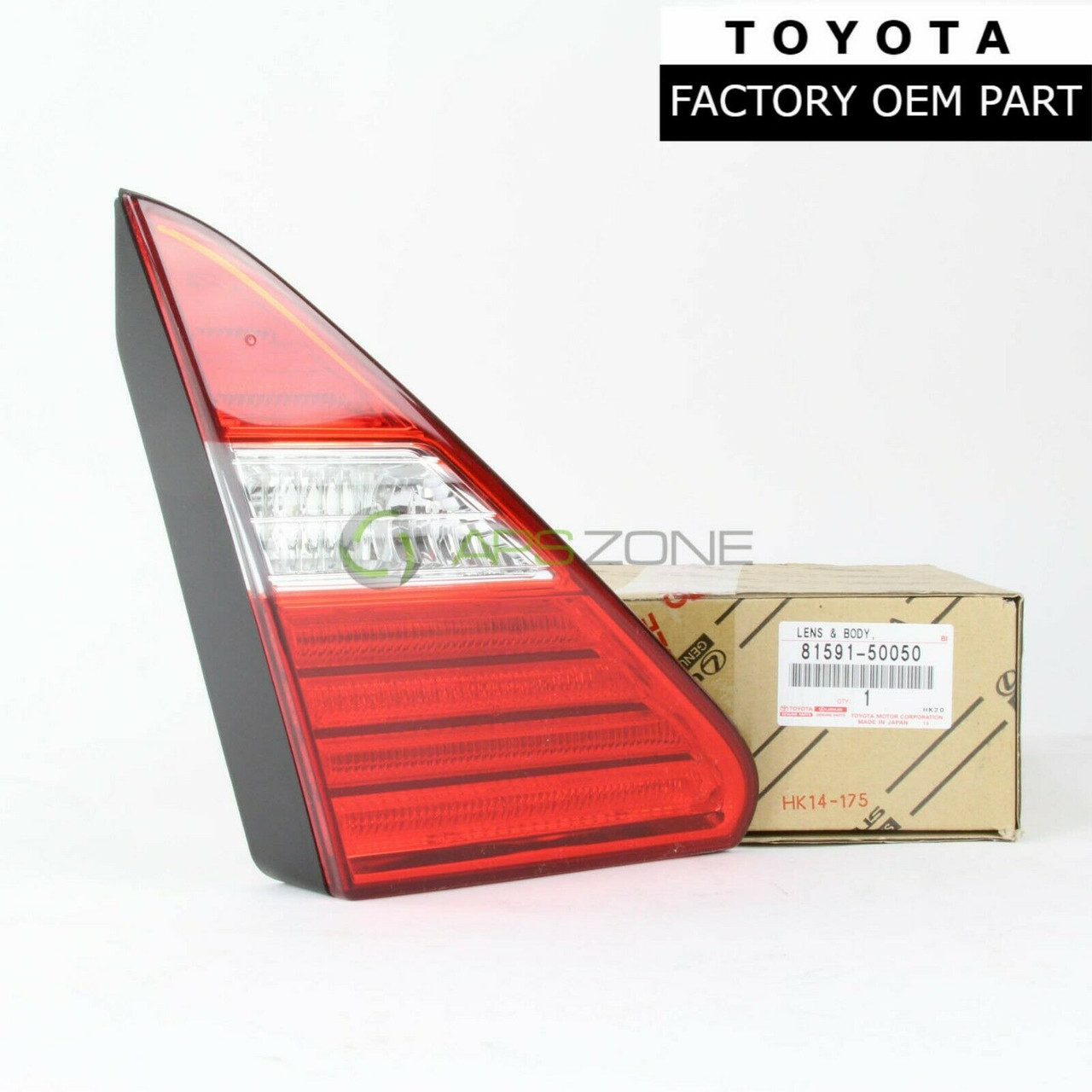 Lexus LS430 2004 2005 2006 Driver Side Inner Tail Light Lamp Lens Genuine OEM 81591-50050 | 8159150050