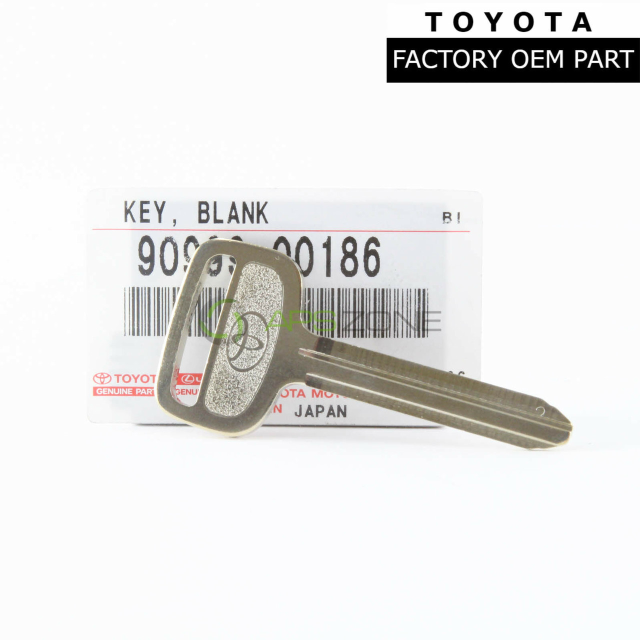 Toyota 4Runner Camry Sienna Tacoma Avalon Uncut Blank Key (Non-Transponder) Genuine OEM 90999-00186 | 9099900186