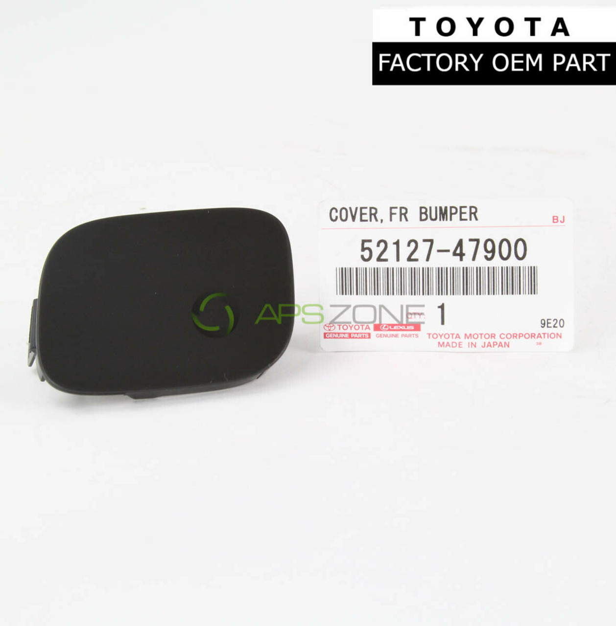 Toyota Prius 2010 2011 2012 Front Right Bumper Hole Tow Cover Genuine OEM  52127-47900