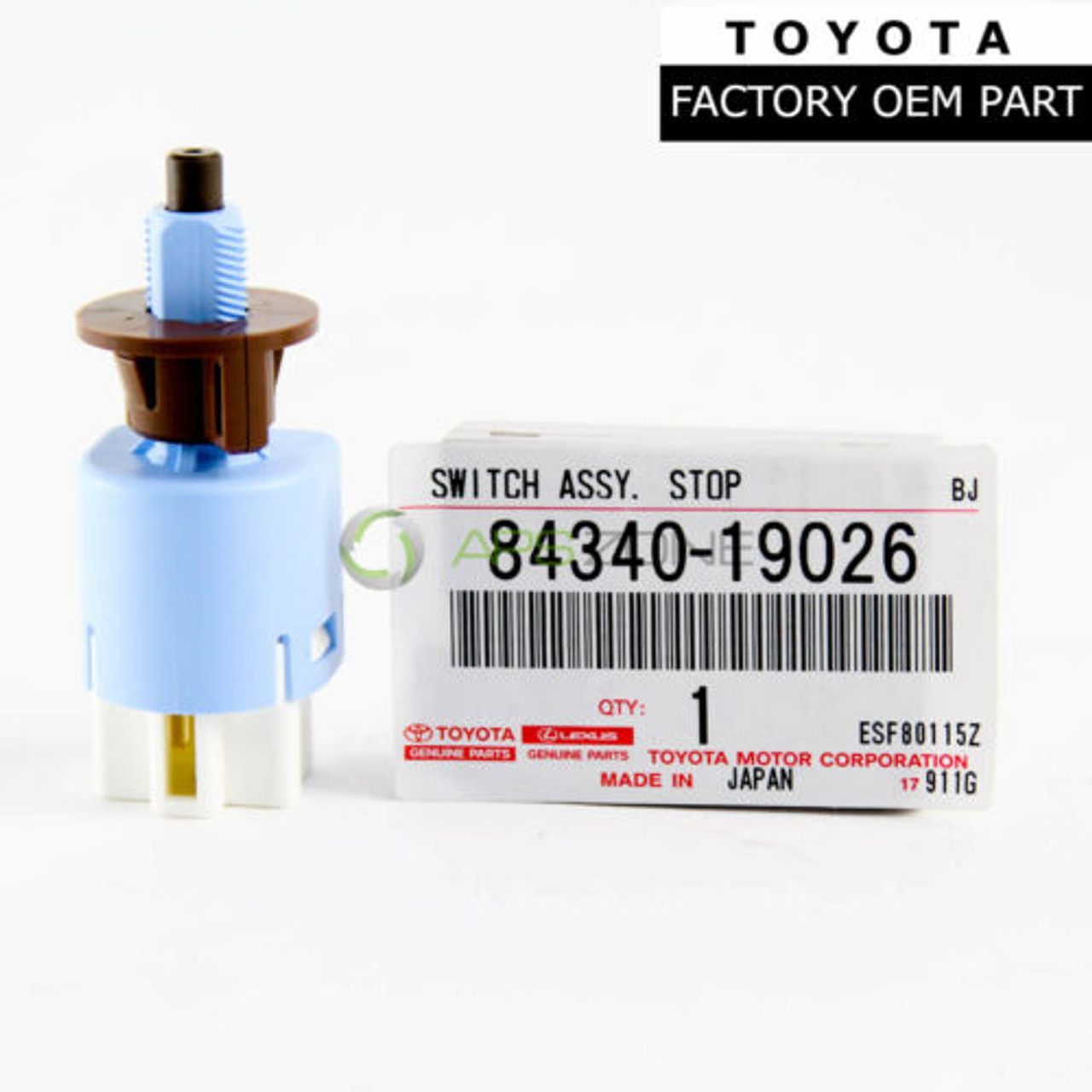 Toyota Rav4 Corolla Scion iM Lexus ES350 Stop Lamp Switch Genuine OEM 84340-19026 | 8434019026