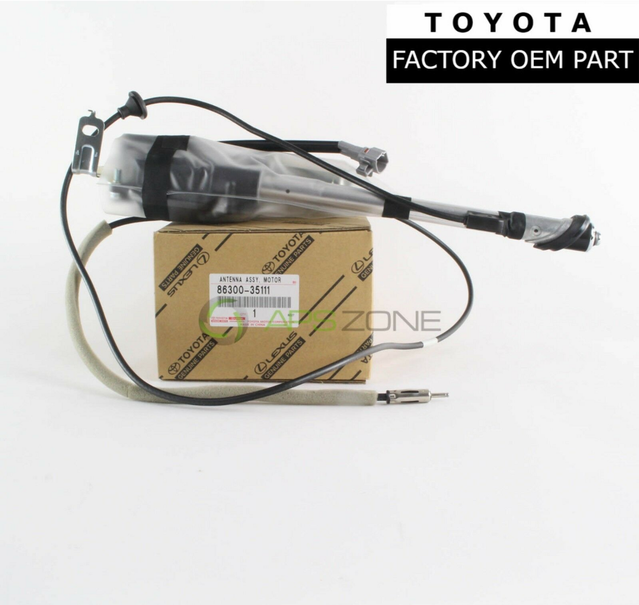Toyota 4Runner Radio Antenna Mast 1996 1997 1998 1999 2000 2001 2002 Genuine OEM 8630035111| 86300-35111