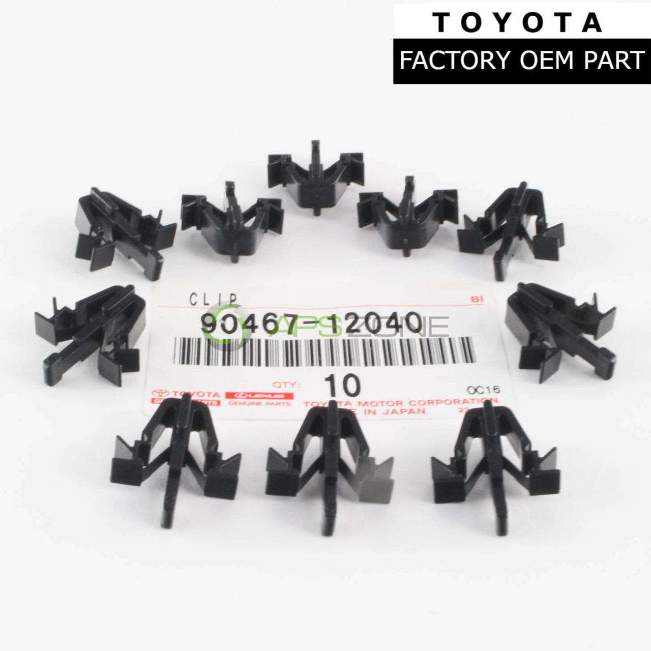 Toyota Rav4 Tacoma 4Runner Grill clips Set of 10 Genuine OEM 9046712040 | 90467-12040