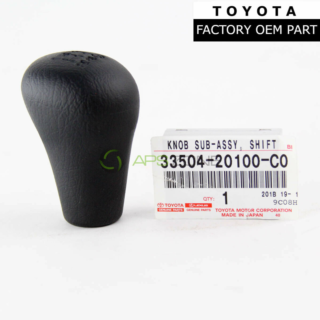 Toyota Tacoma 4Runner Black 5 Speed Shift Knob Genuine OEM 33504-20100-C0 | 3350420100C0