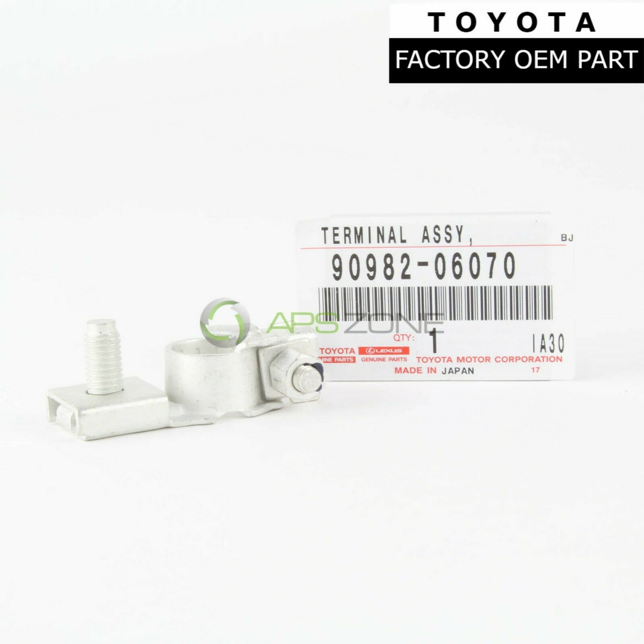 Toyota Corolla Scion XB Lexus RX350 Negative Battery Terminal Connector Genuine OEM 90982-06070 | 9098206070