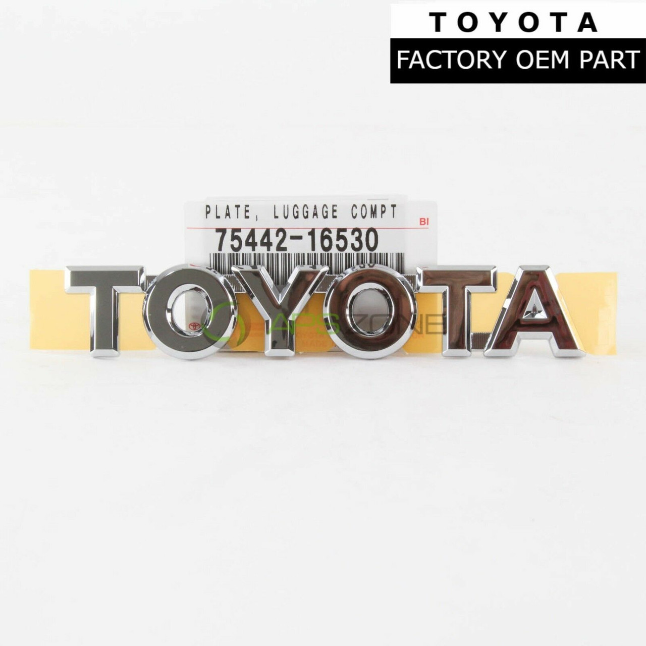 Toyota 4Runner Highlander Tercel Trunk Emblem Genuine OEM 75442-16530 | 7544216530
