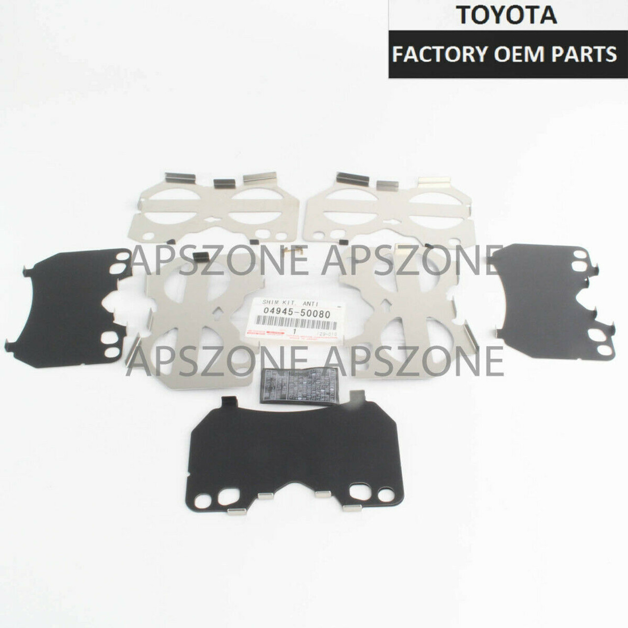 Lexus LS460 2007 2008 2009 Brake Pad Shim Kit Base L Genuine OEM 04945-50080 | 0494550080