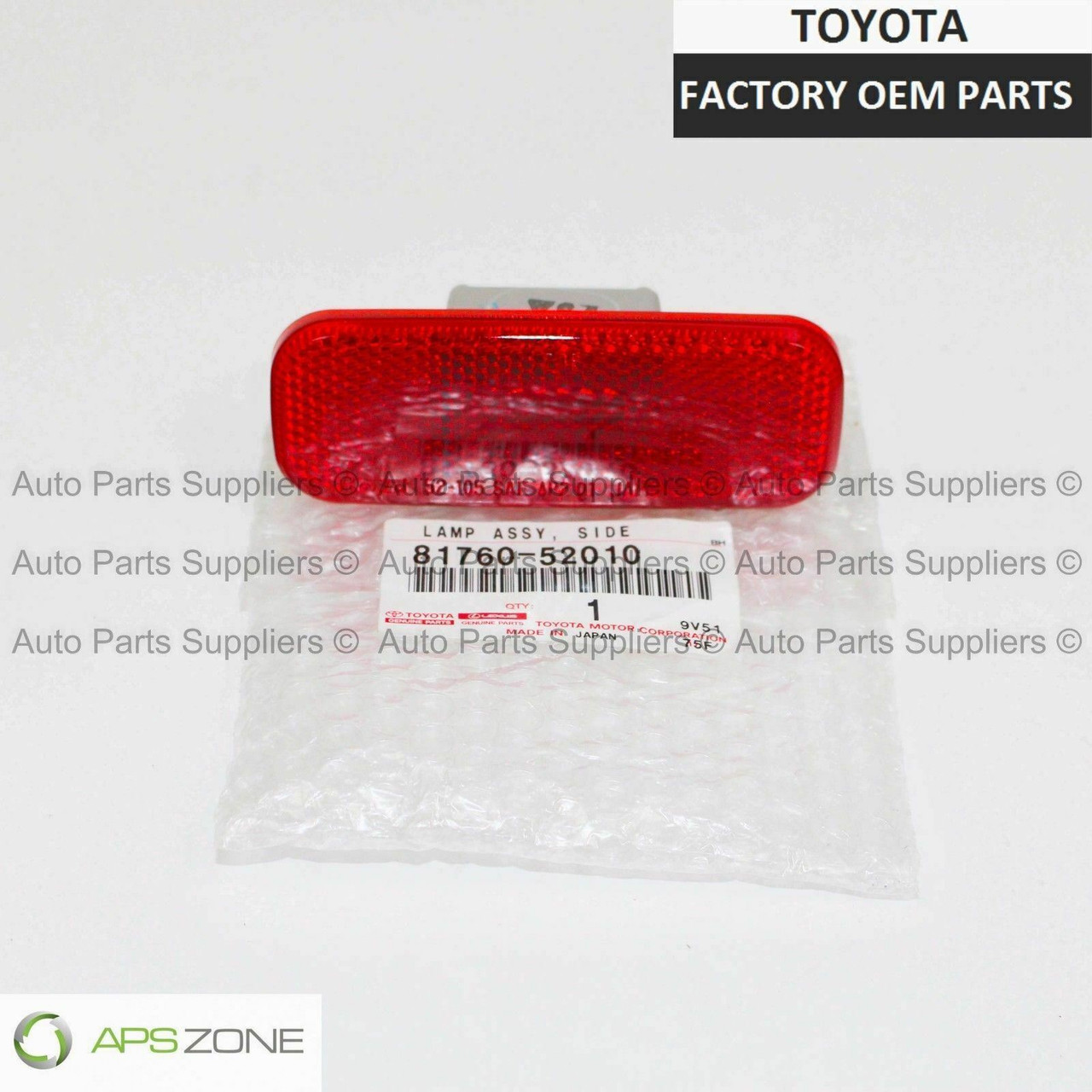 Toyota Scion xB 2004-2006 Left Hand Rear Side Marker Lamp Assembly Genuine OEM 81760-52010 | 8176052010