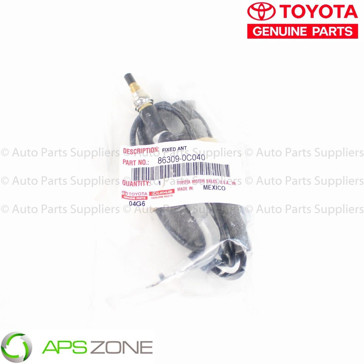 Toyota Tundra 2009-2015 Front Right Antenna Base Pillar Pole Genuine OEM 863090C040 | 863090C040