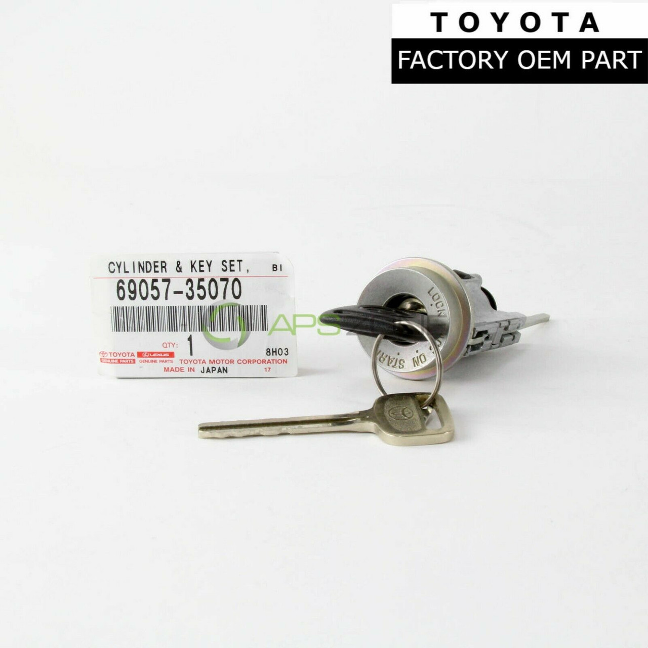 Toyota 4Runner Tacoma Ignition Switch w/key w/o Tilt Set Genuine OEM 69057-35070 | 6905735070