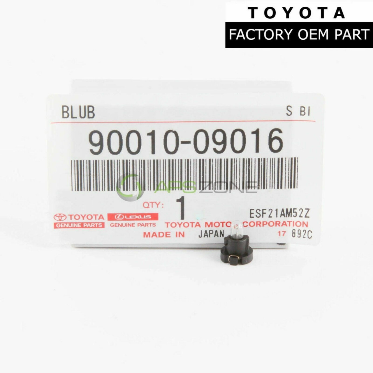 Toyota 4Runner 2003-2009 Cooler Control Switch Bulb Genuine OEM 90010-09016 | 9001009016