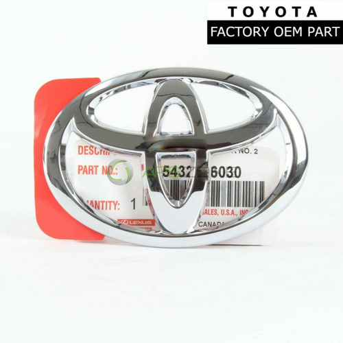 Toyota Camry Matrix 4Runner Sequoia Sienna Rear Emblem Genuine OEM 75432-06030 | 7543206030