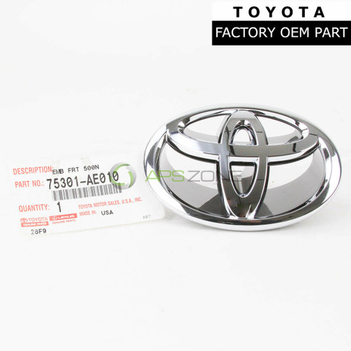 Toyota Sienna 2006 2007 2008 2009 2010 Front Chrome Emblem Genuine OEM 75301-AE010 | 75301AE010