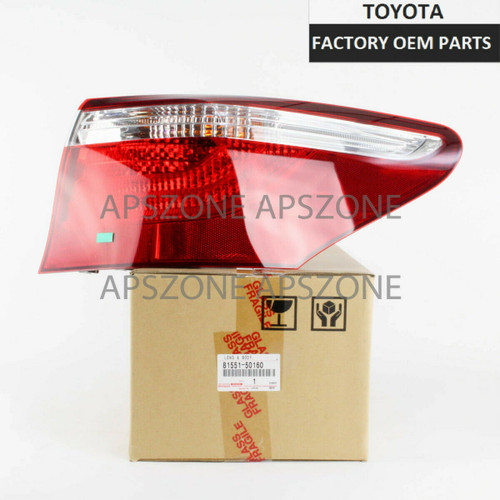 Lexus LS460 2007 2008 2009 Rear Passenger Side Tail Lamp Lens Genuine OEM 81551-50160 | 8155150160