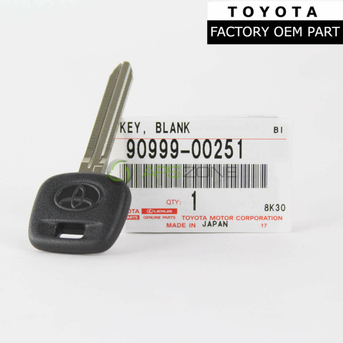 Toyota Camry 2012-2014 Fj Cruiser 2007-2008 Tacoma 2005-2012 Key Blank ( Non Transponder) Genuine OEM 90999-00251 | 9099900251