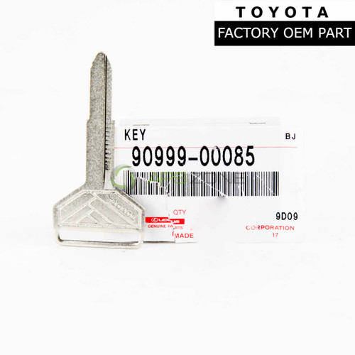 Toyota 4Runner Corolla Land Cruiser Tercel Mr2 Blank Key (Uncut) Genuine OEM 90999-00085 | 9099900085
