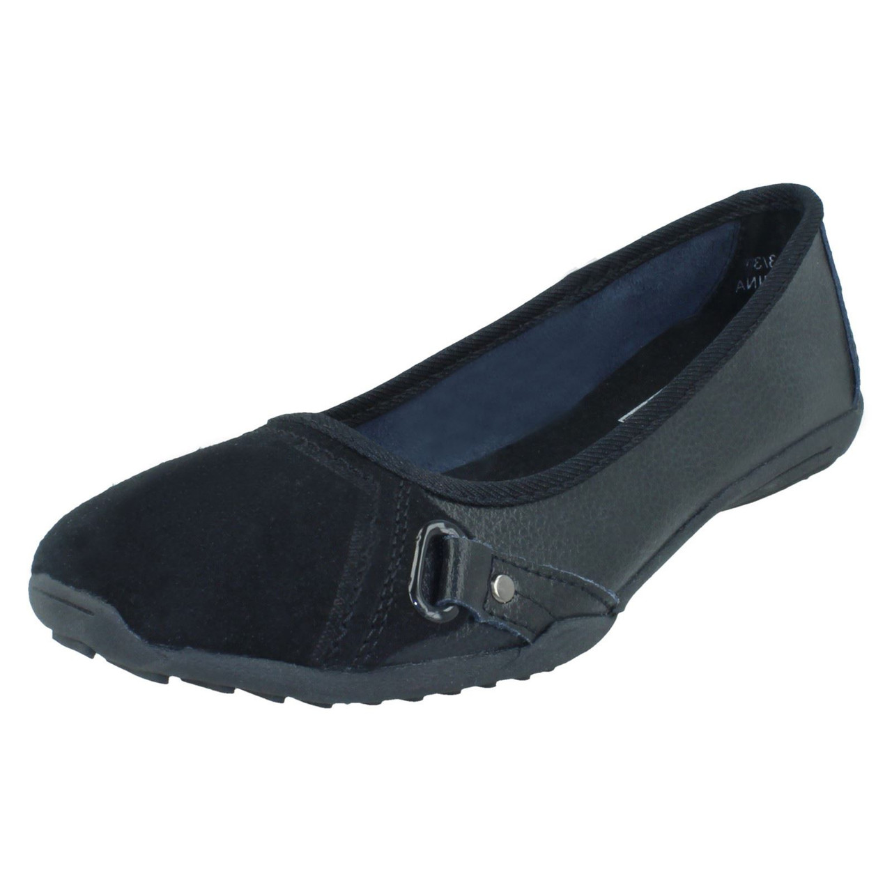 Ladies Suave Everyday Flat Shoes Laura 5651