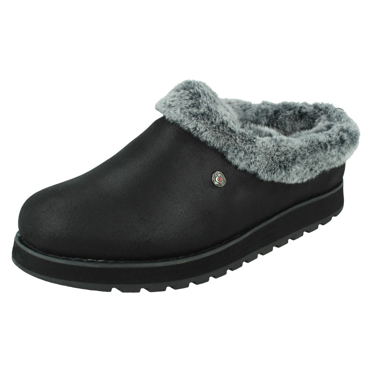 Ladies Skechers Memory Foam Mule Slippers Keepsakes Rem 31214