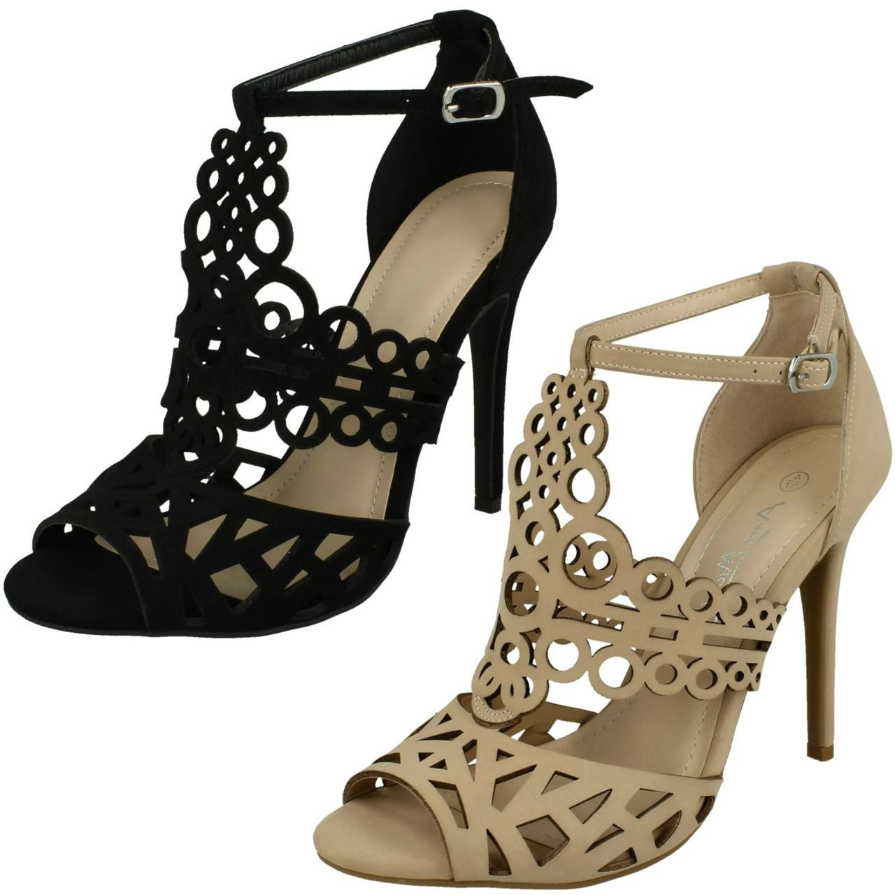 Cutout peep discount toe heels