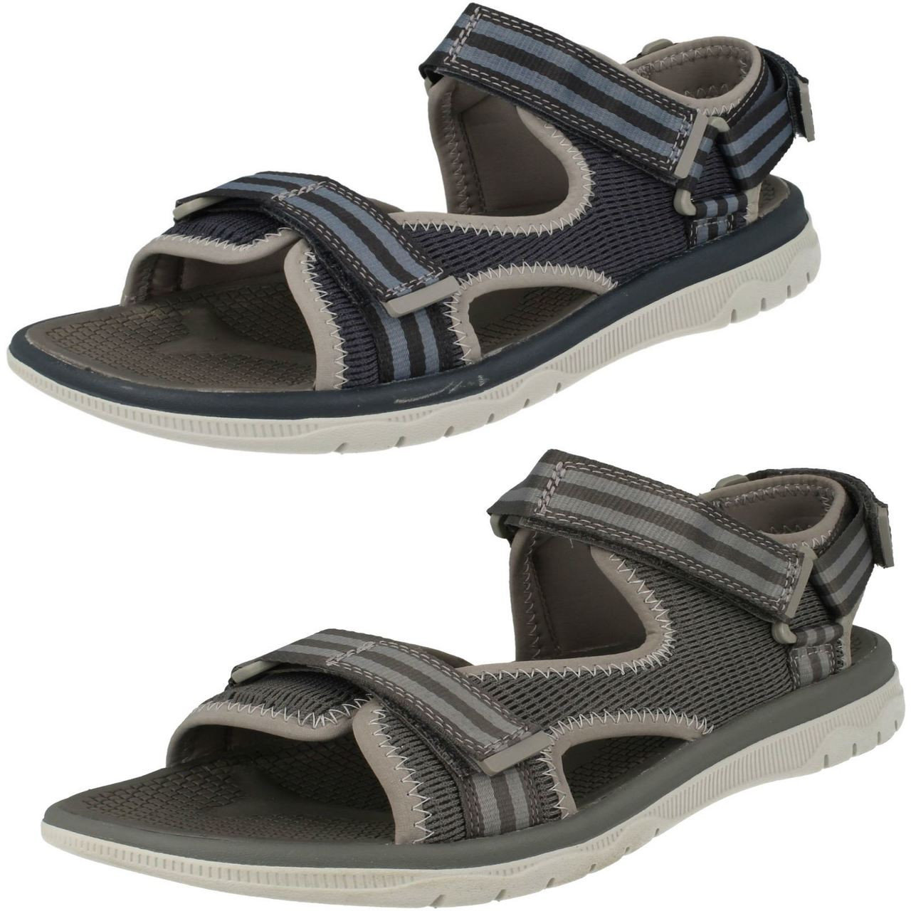 clarks grey sandals