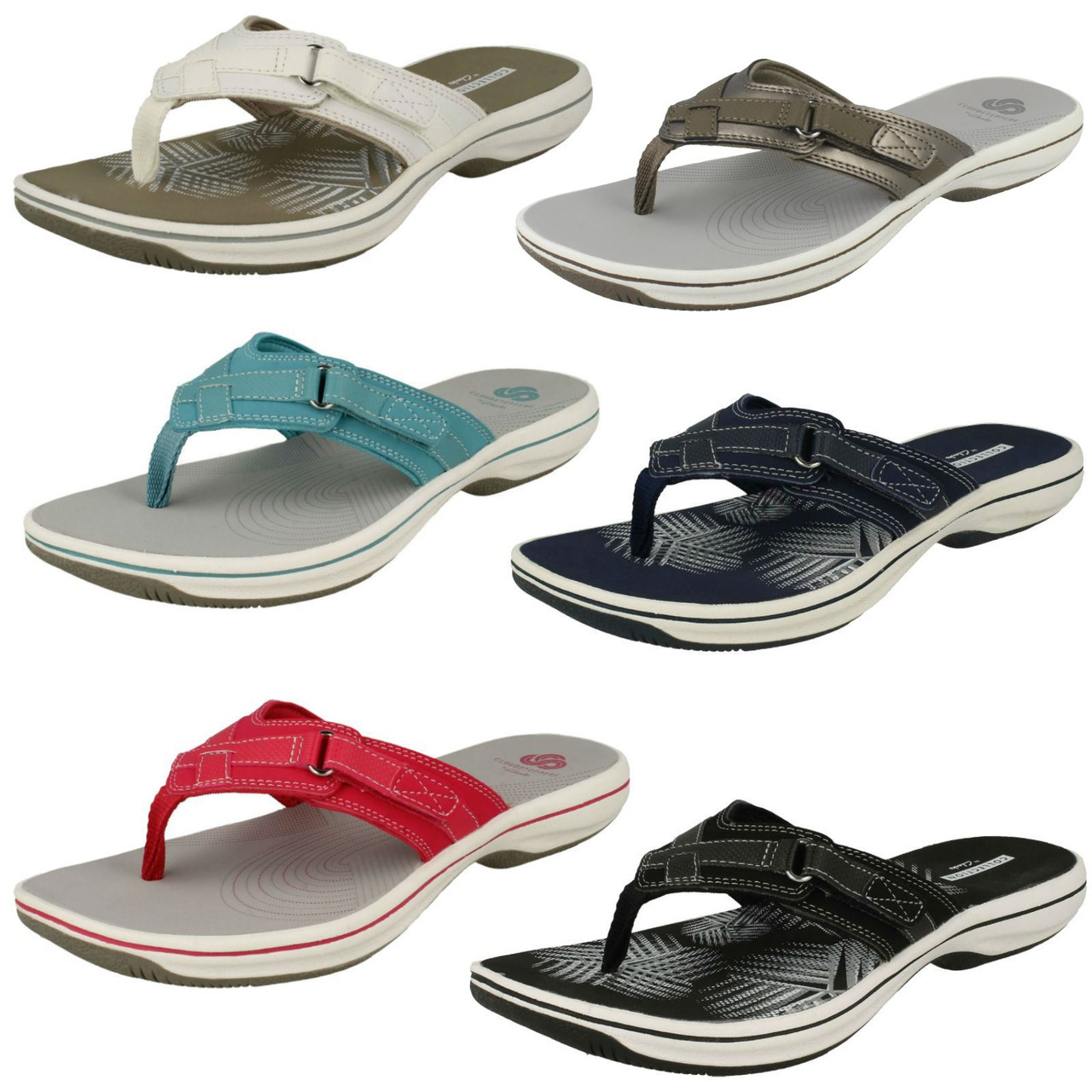 clarks brinkley sea flip flops