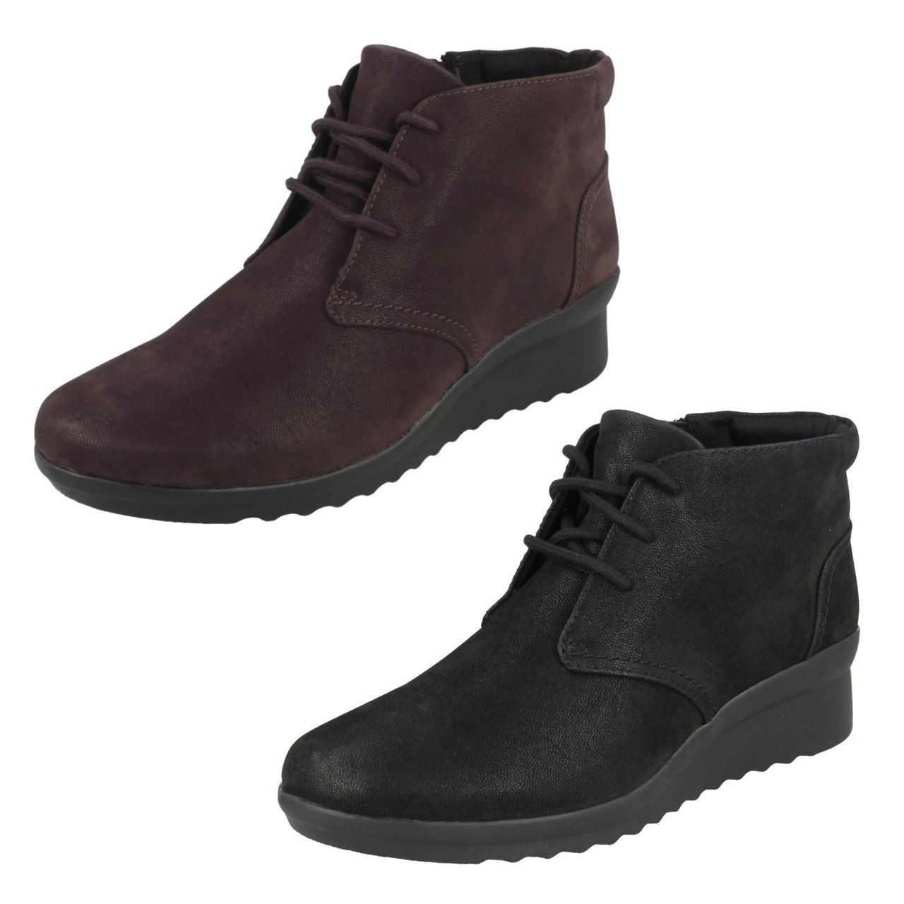 clarks heeled boots