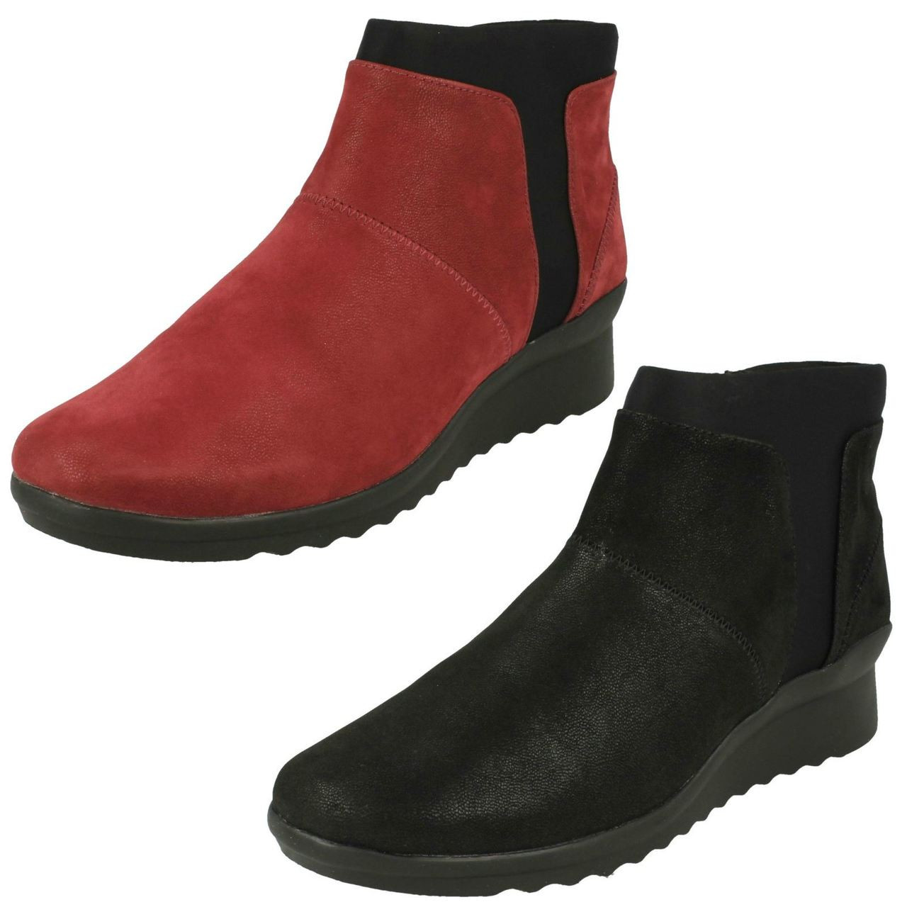 Clarks Cloudsteppers Wedge Ankle Boots Top Sellers | bellvalefarms.com