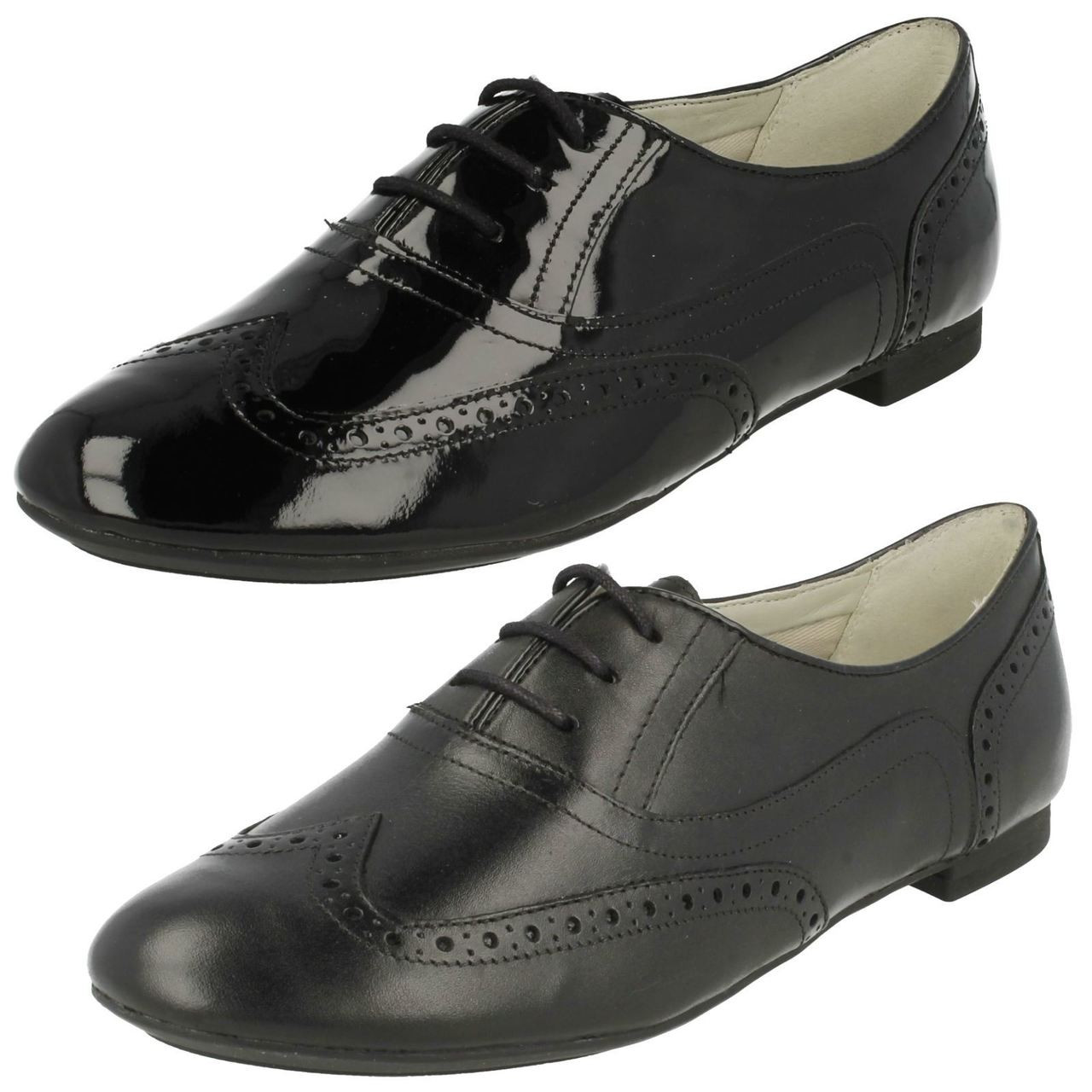 Ladies Clarks Lace Up Shoes Carousel Trick