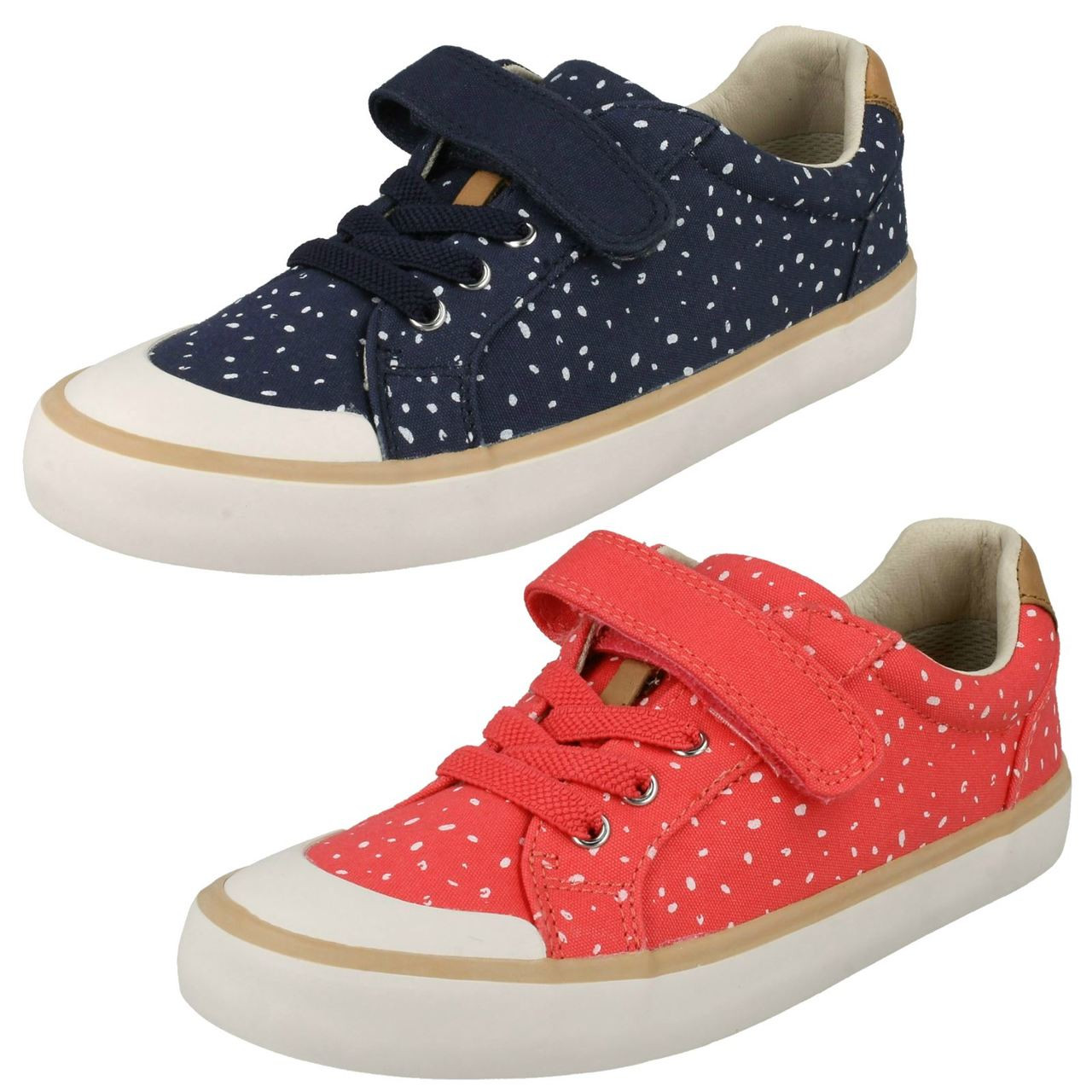 clarks girls canvas