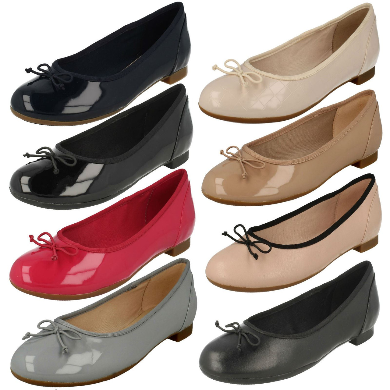 clarks pointed toe flats