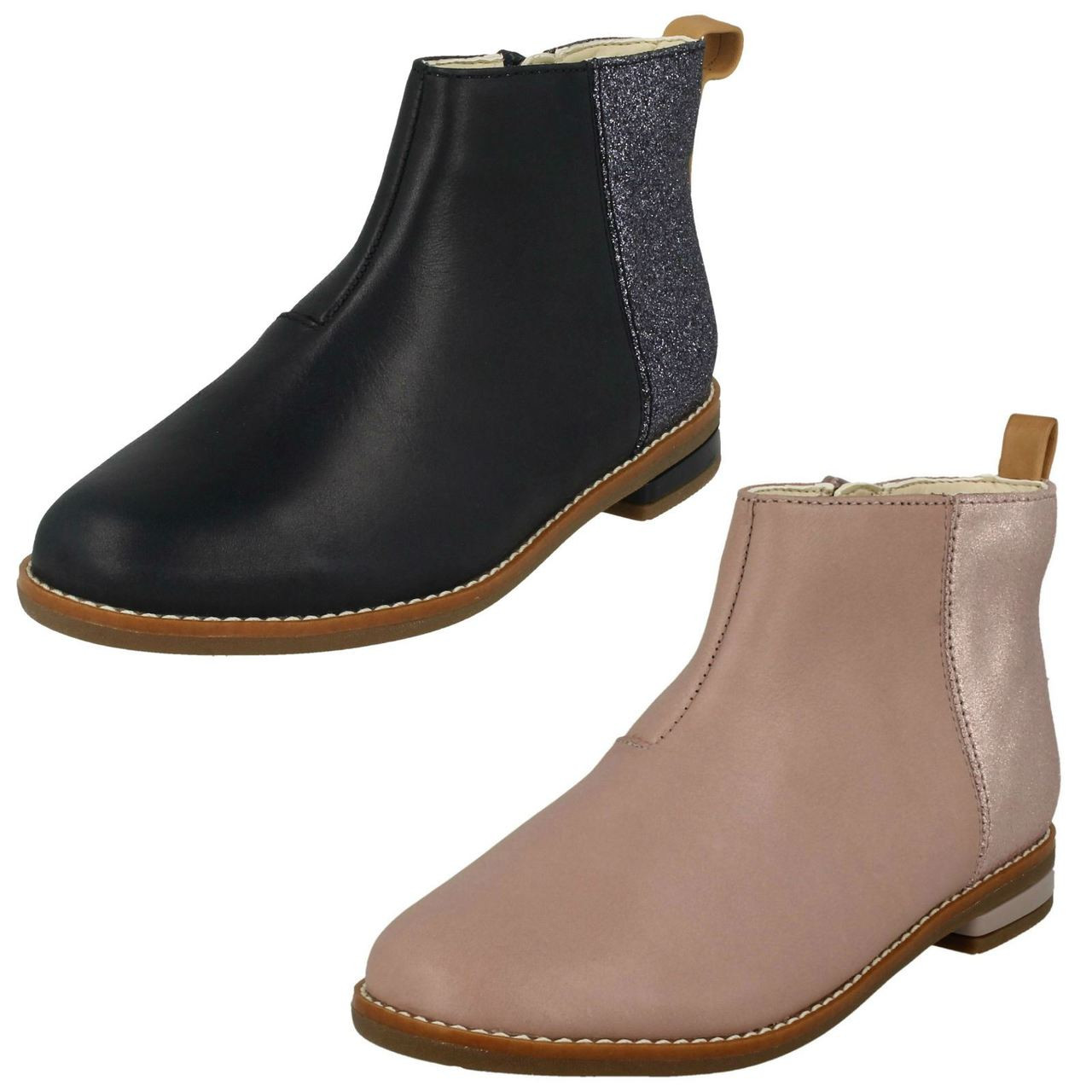 Girls Clarks Smart Ankle Boots Drew Fun