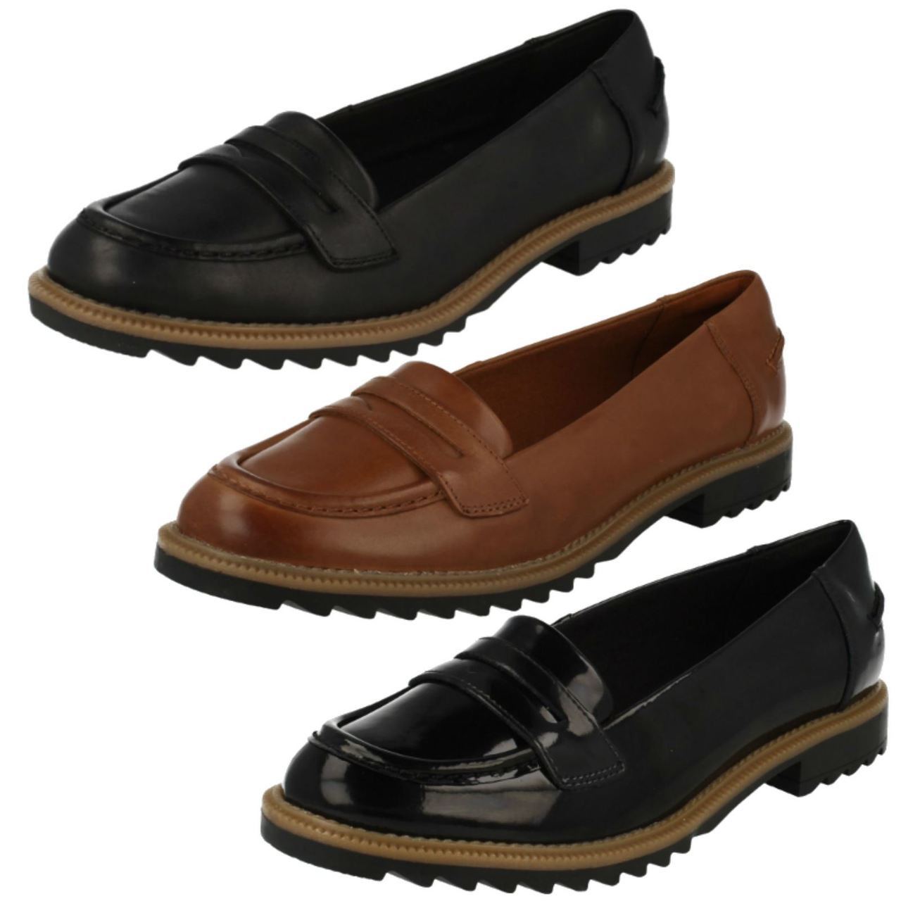 clarks ladies loafers