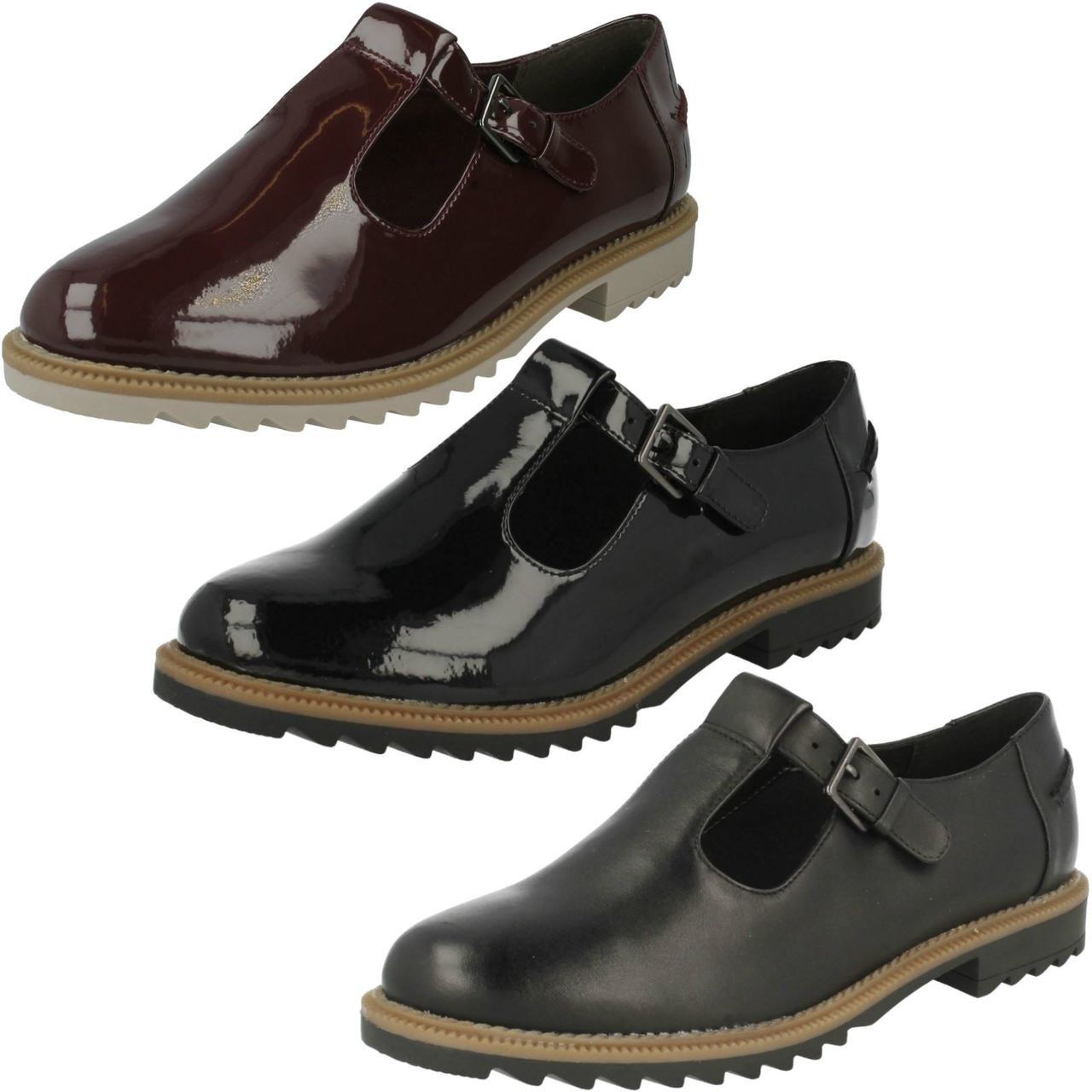clarks griffin monty patent leather shoes