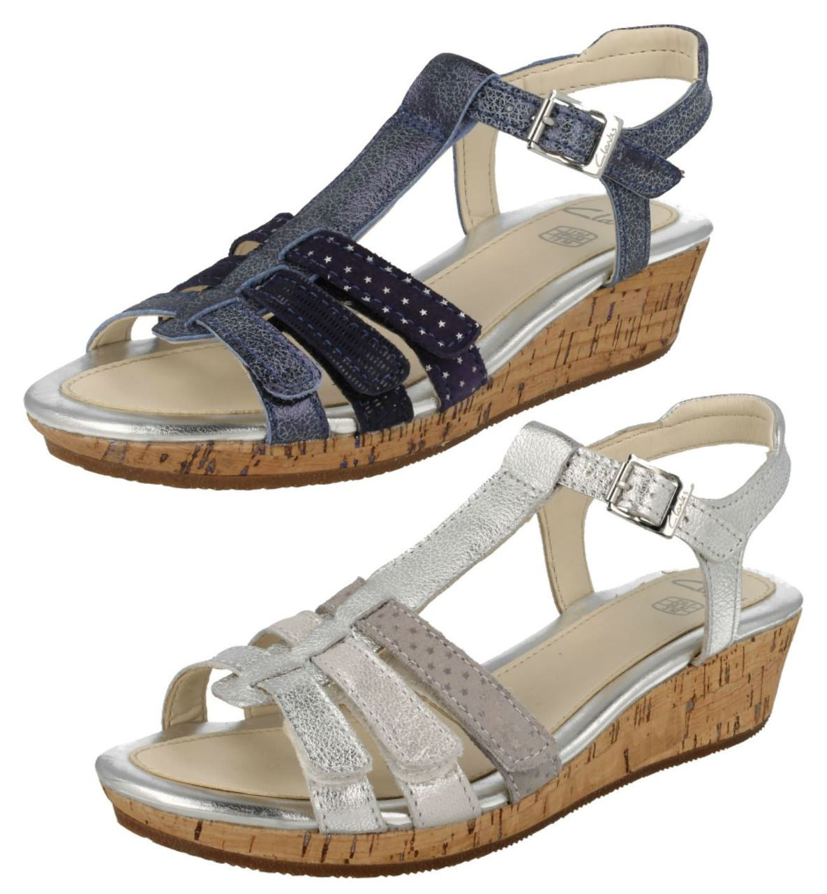 clarks summer wedges