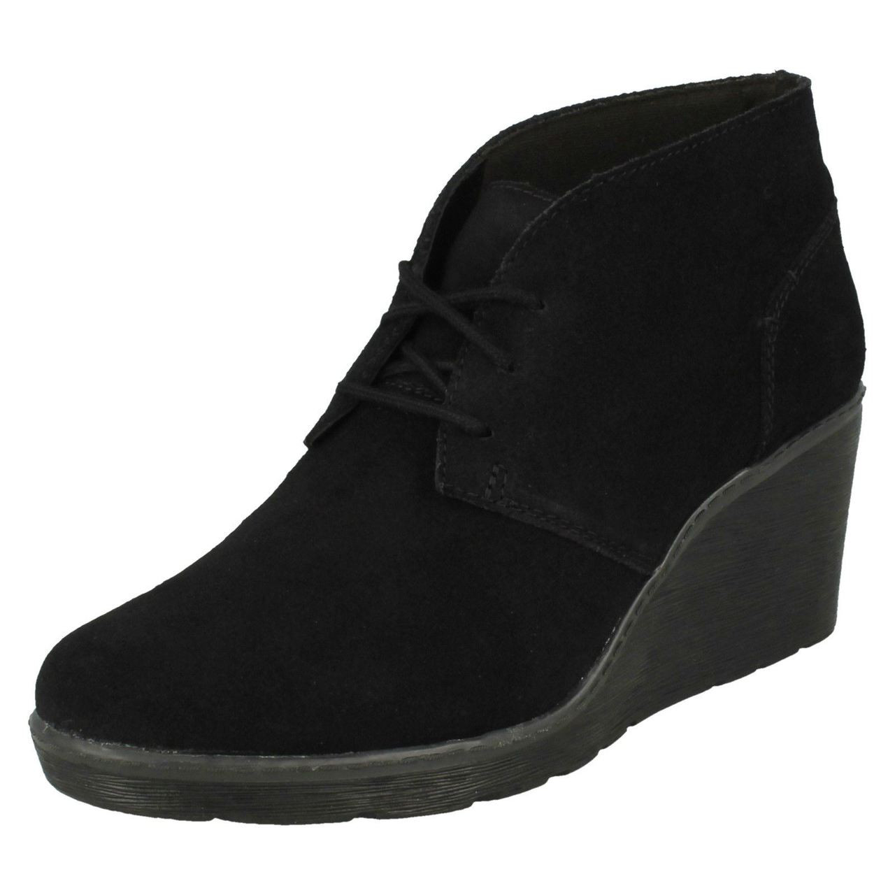 clarks wedge ankle boots 